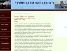 Tablet Screenshot of pacificcoastsail.com